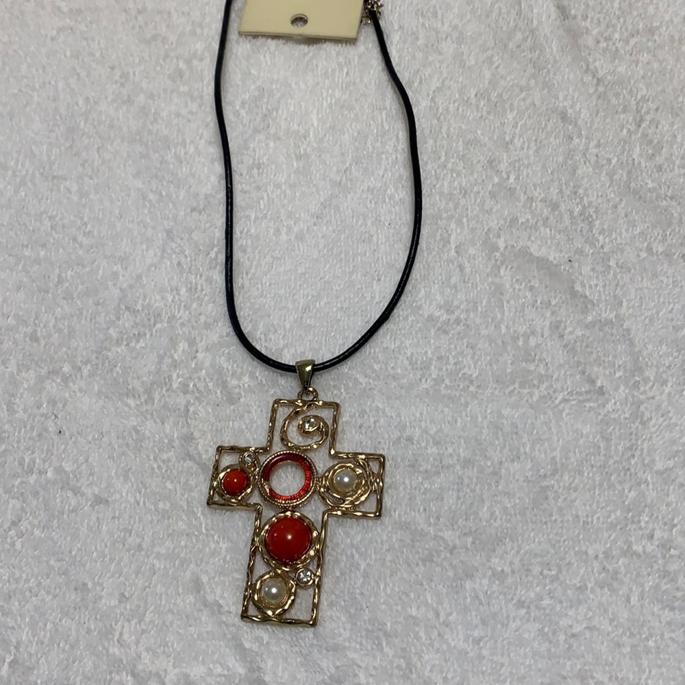 RED cross CHOKER